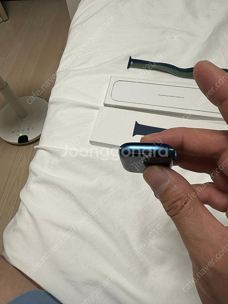 애플워치7 블루 셀룰러 46mm--4