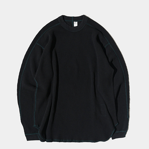 엔즈앤민즈 ends and means 와플 서멀 waffle thermal L/S Tee Black 블랙 M 사이즈 새상품 팝니다.