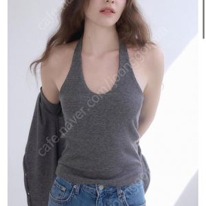 윤슬샵 natte halter top (grey)