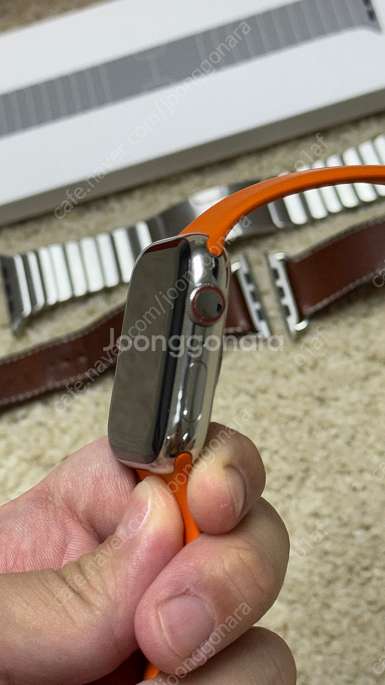 [정품] 애플워치6 에르메스 44mm 셀룰러 판매 [갈...--3