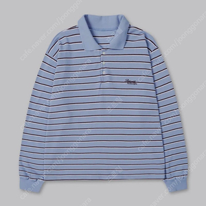 아카이브앱크x리본빛 Archivepke x Ribbonbit Striped PK Shirt(Blue-Burgundy Stripe)