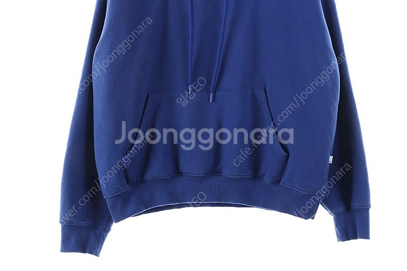 (L) 네스티킥 후드티셔츠 작은이염 블루 빅 프린팅--2