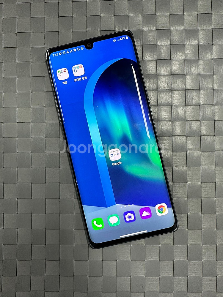 LG 벨벳 128기가 블랙색상 21년 4월개통 상태좋은...--2