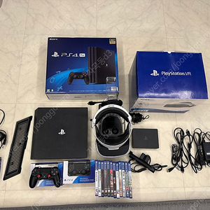 Ps4 pro 7218b 1tb 블랙 및 vr 풀셋트 일괄판매합니다