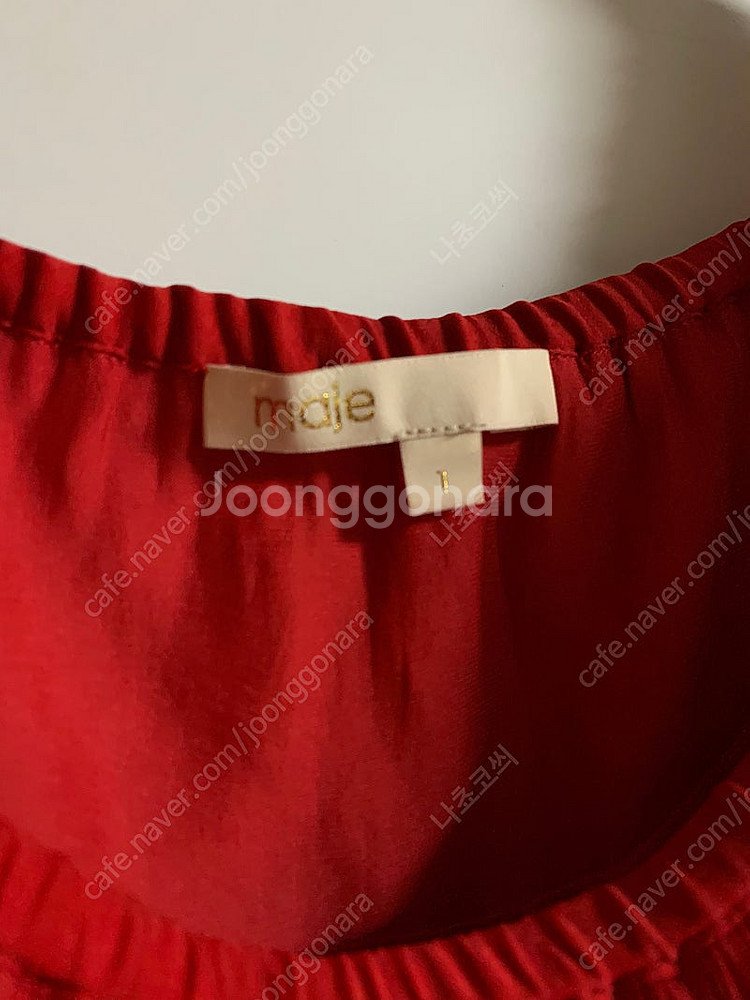 maje 마쥬 레드 블라우스1사이즈 팝니다.--3
