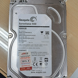 3.5인치 4T 씨게이트 HDD