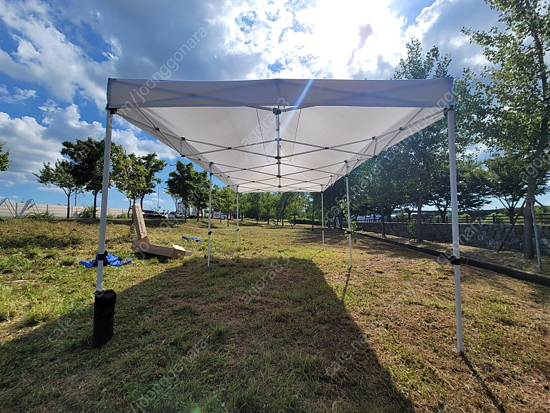 (미개봉) 3x6 캐노피 천막. 그늘막.자바라 천막 팝니다--4