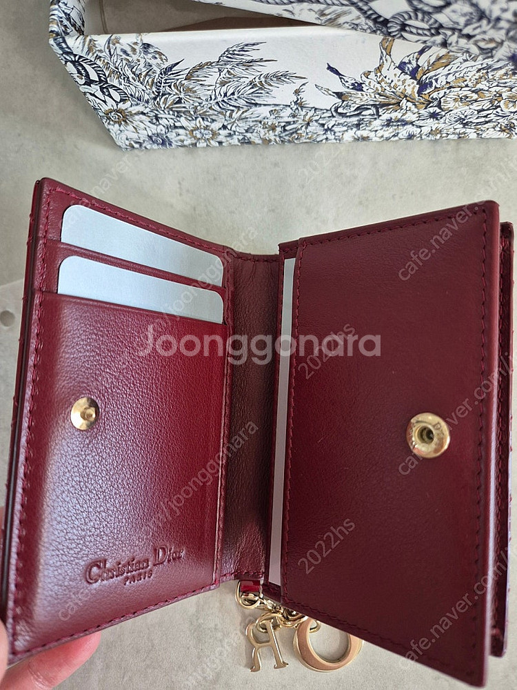 디올 플랩 카드지갑 선물가능 새상품--5