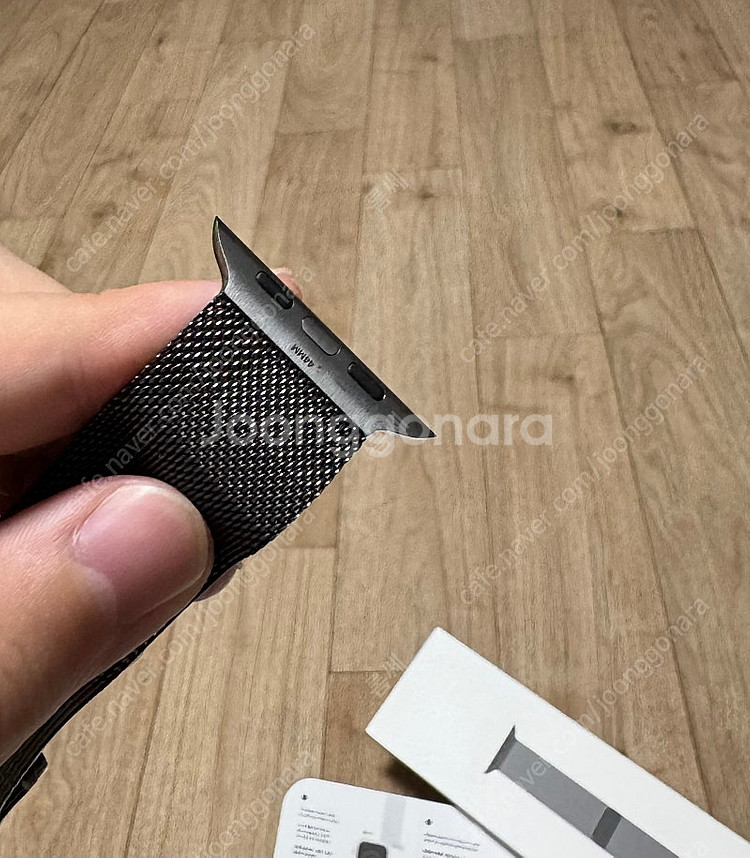 애플 정품 밀레니즈루프 그라파이트 44mm--2