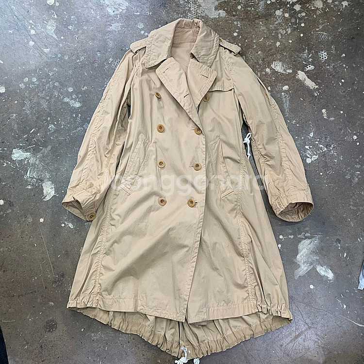 2) 정품 SACAI 사카이 피쉬테일 자켓 트렌치 코트 야상 점퍼 사파리--0