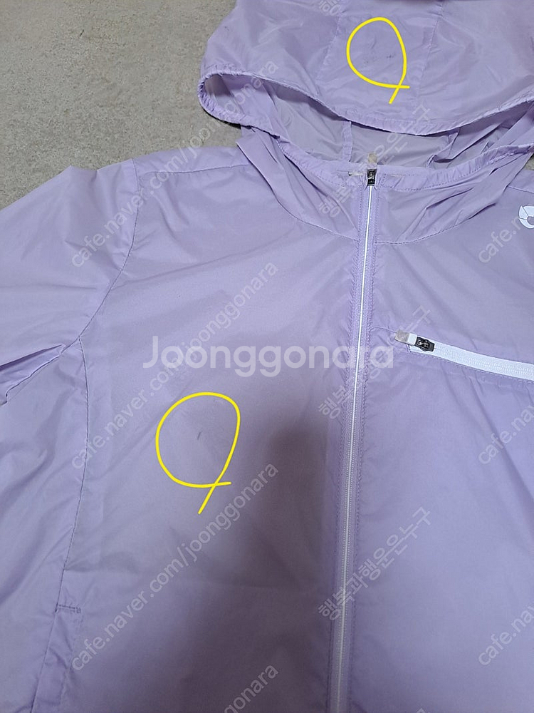네파 140사이즈 얇은바람막이--2