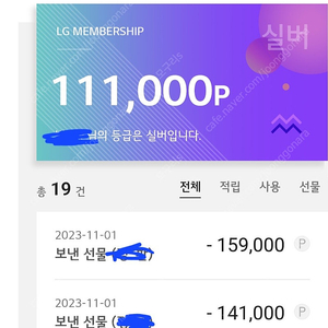 lg포인트 111000원판매