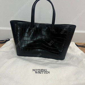 낫띵리튼 아인백 Ain croco tote bag (Black)