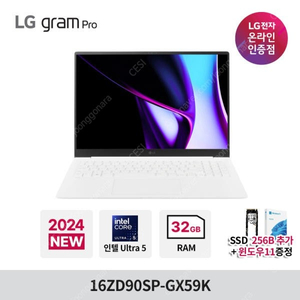 LG그램 프로16, 16ZD90SP-GX59K