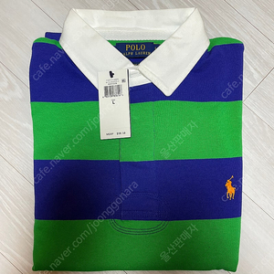 판매) 폴로랄프로렌 럭비티셔츠 블루 그린 M 사이즈 polo ralph lauren shirts