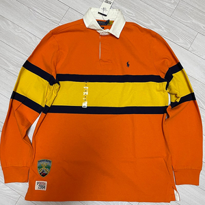 판매) 폴로랄프로렌 럭비티셔츠 주황 머스타드 색상 M 사이즈 polo ralph lauren shirts