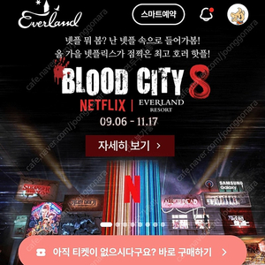 9월27일 에버랜드 자유이용권4매 10만