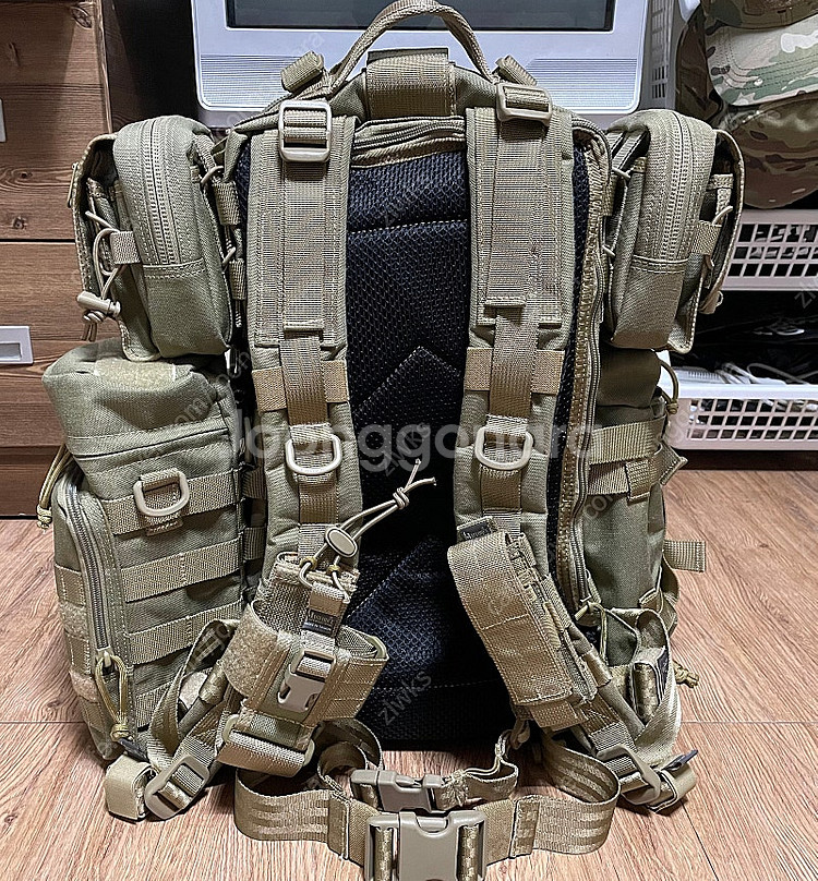 [미사용]맥포스 슈퍼팔콘 카키 사이드&전면 풀몰리--2