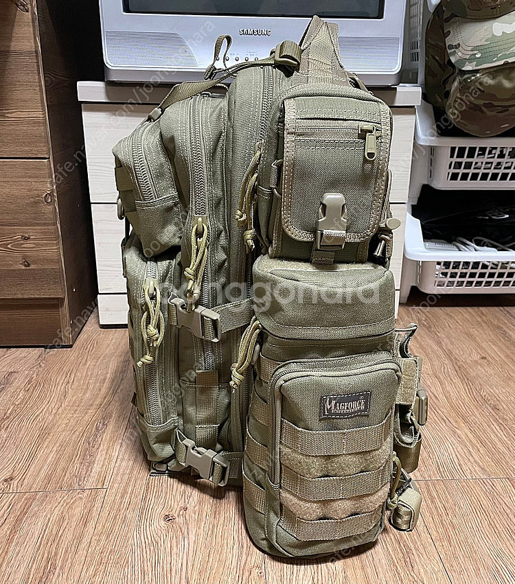 [미사용]맥포스 슈퍼팔콘 카키 사이드&전면 풀몰리--3