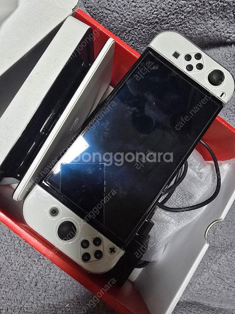 닌텐도 스위치 oled 화이트 프로콘 일괄 팝니다--1