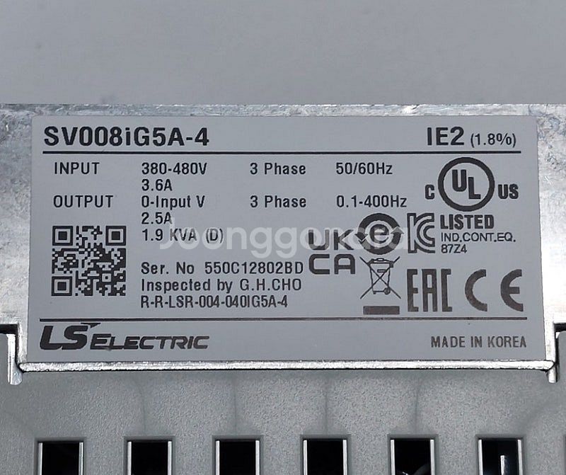 LS SV008iG5A-4 (0.75Kw) 1마력 38...--5