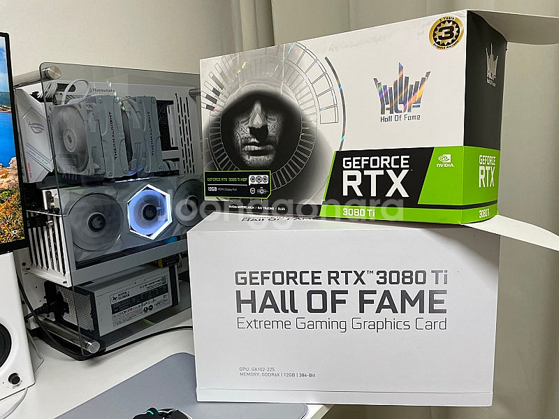 갤럭시 rtx 3080ti hof 풀박스 판매합니다.--0