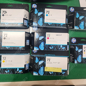 HP 플로터 (72)잉크 카트리지판매합니다. (T770, T1100, T1200, T1300)