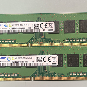 삼성전자 DDR3 PC3-12800 4GB 단면 램 2개(편의점 택포 10,000원)