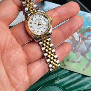 [정품] 롤렉스 여성용 데이저스트 18K 콤비 화이트로만 히든버클 (Rolex Datejust White Roman Dial 18K Two-Tone)