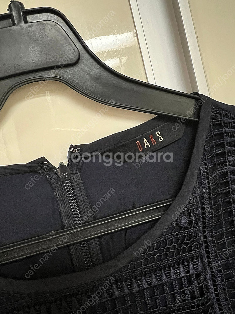 닥스레이디스 자수 패턴 블라우스 펀칭 아일렛 레이스 민...--9