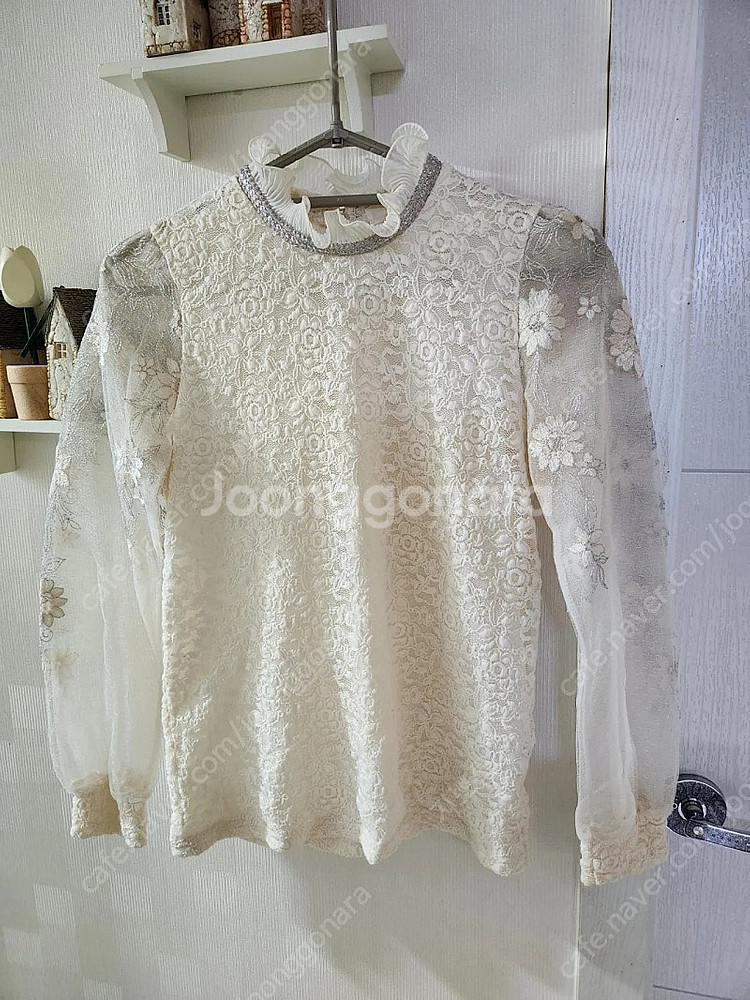 새상품!레이스블라우스--0