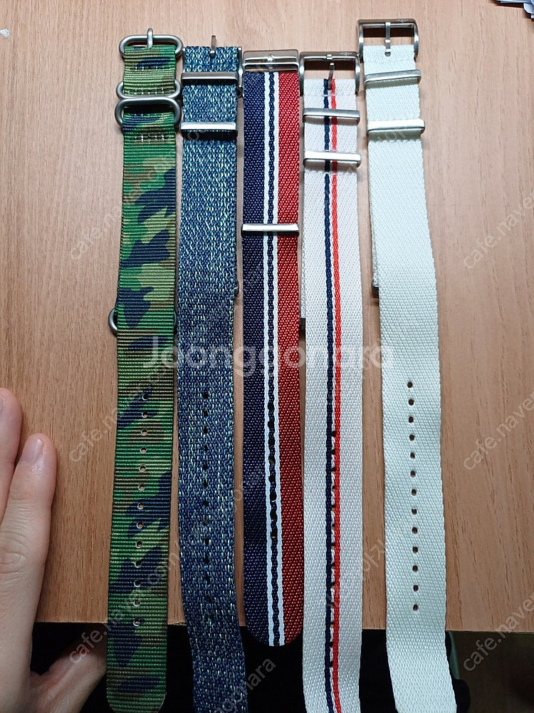 22mm 나토줄 야광나토줄 포함 5개--3