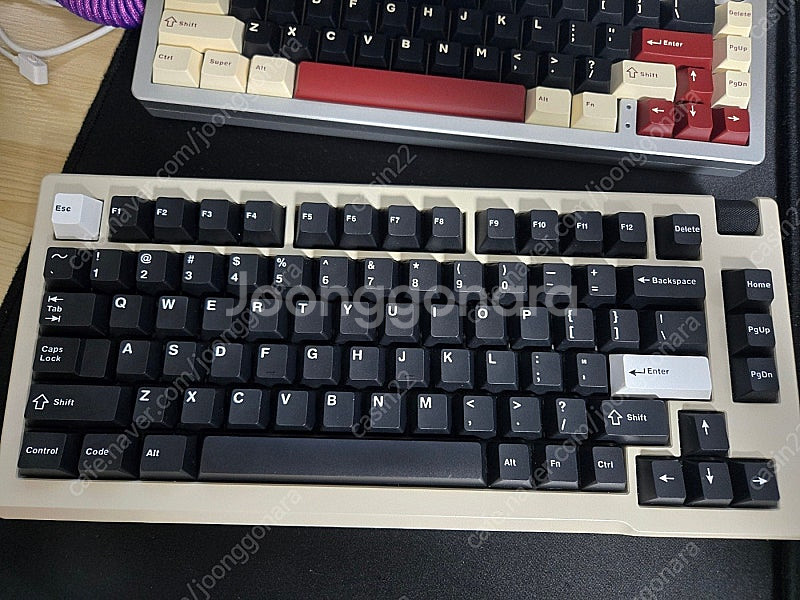 루민키75 풀알루미늄 키보드 크림화이트 완제품 SS급 ...--1