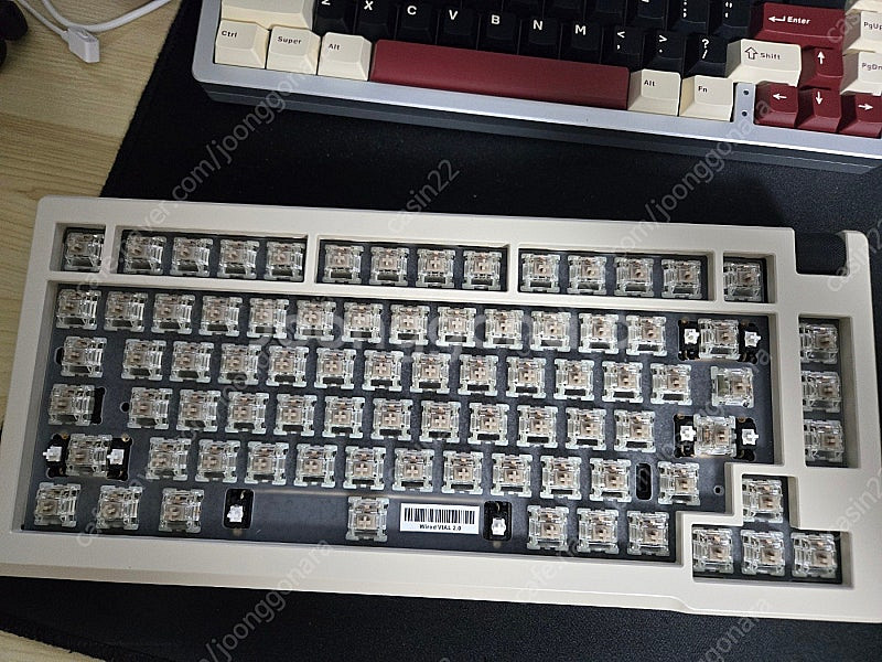 루민키75 풀알루미늄 키보드 크림화이트 완제품 SS급 ...--3