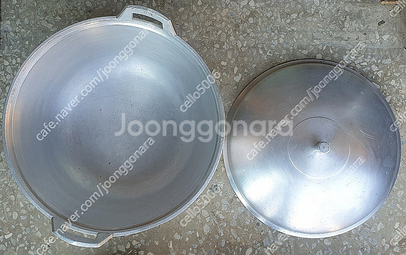 빈티지 국산 통주물 백철냄비 (대.중.소)현대--3