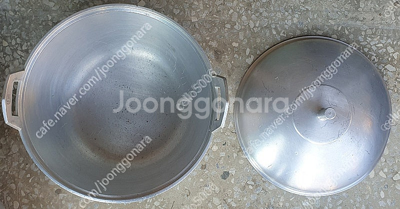 빈티지 국산 통주물 백철냄비 (대.중.소)현대--4