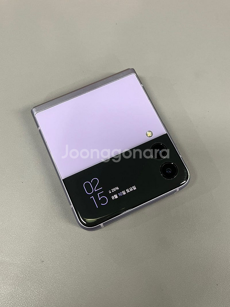 갤럭시Z플립3 퍼플 256G 미파손 무잔상 무기스 단말...--0