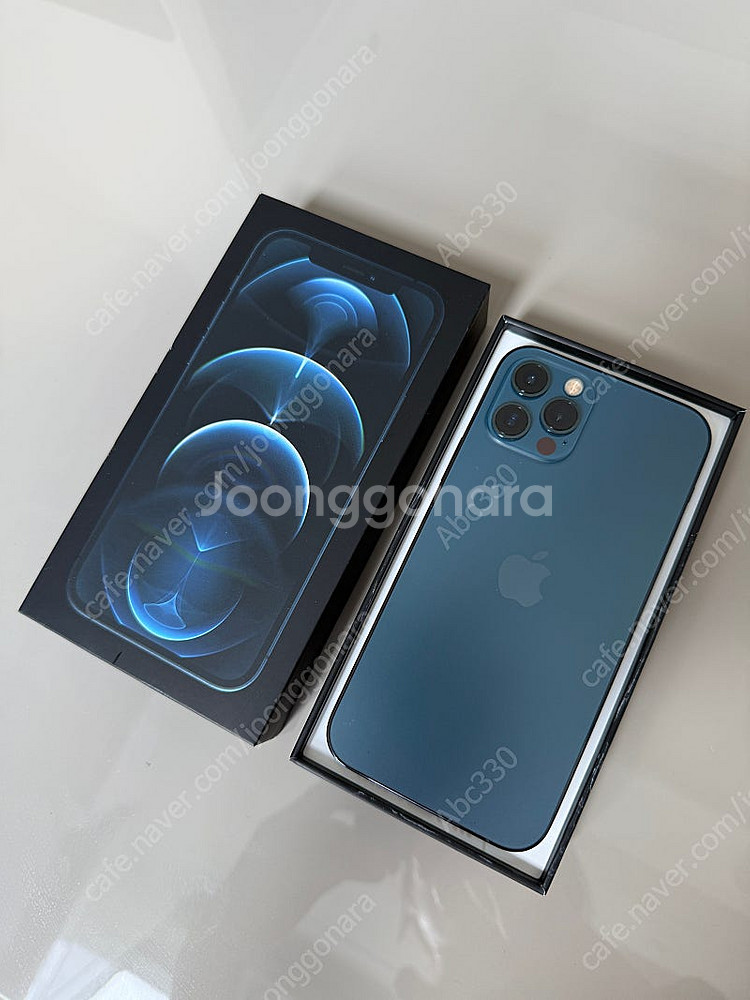 [풀박] 아이폰 12프로 128gb 퍼시픽 블루 공기계--0