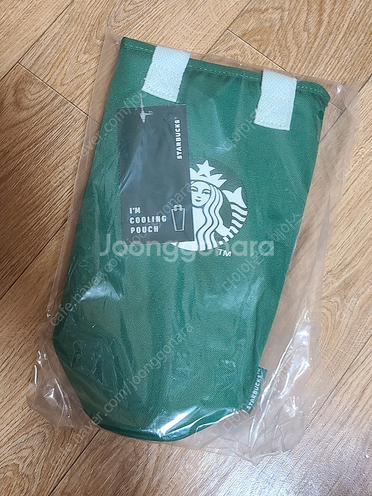 스타벅스 쿨링 파우치 보틀 가방 보냉백 그린 베이지 비...--0