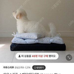 아우스리푸 스퀘어 베딩 새제품 강아지 침대 쿠션