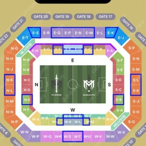 2024 아이콘매치 프리미엄A석 W-G구역 4열 자리 2연석 판매해요