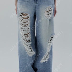 새상품) 트리밍버드 scratch damage denim pants (blue) size 1