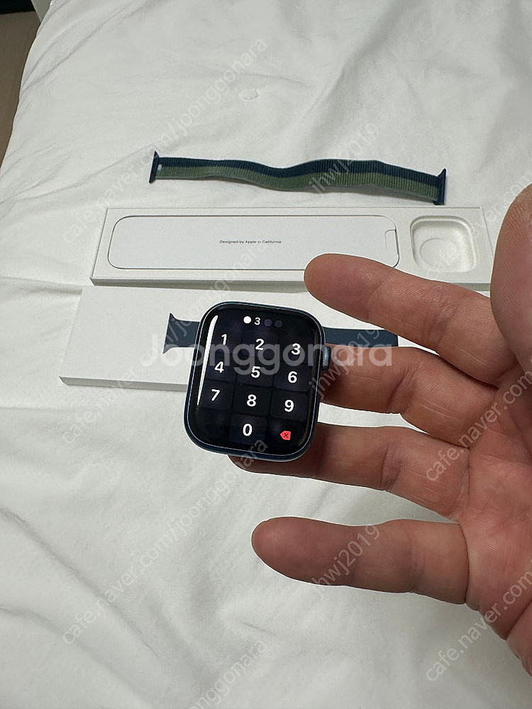 애플워치 7블루 셀룰러 45mm(가격인하)--4