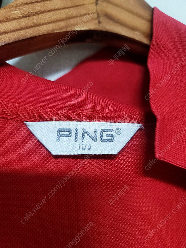 PING 아가일 카라티 100 남성골프웨어 레드--1