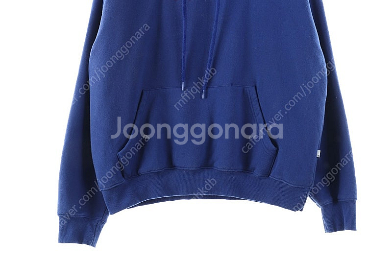 (L) 네스티킥 후드티셔츠 작은이염 블루 빅 프린팅--2
