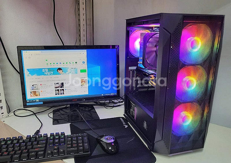 인기최고 라이젠7500F+RX6600+16GB 신품+중...--0