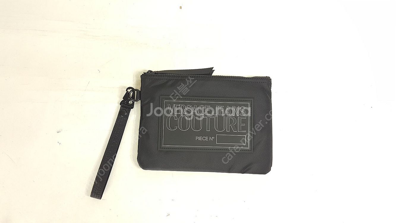 베르사체 박스로고 검정색 나일론 남성 클러치백 정품 베...--4