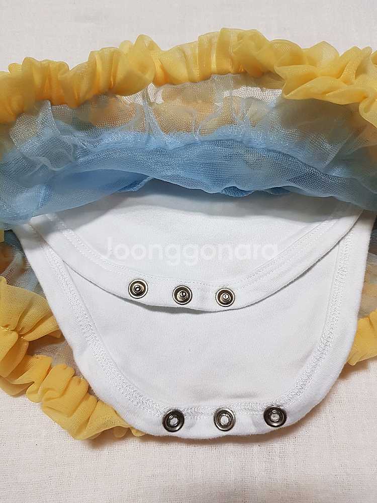 아기프릴수영복(9m) 병아리입체수영복 로코코아이수영복--4