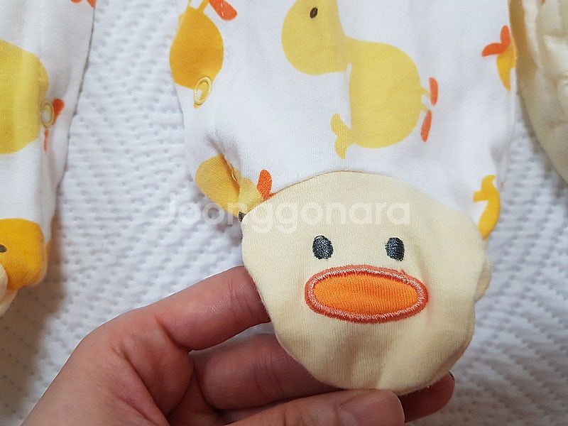 노란병아리3종(80) 우주복 바디수트 테리면패딩조끼--8