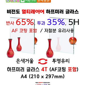 A4크기 이중거울